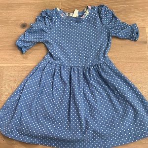 EUC - Matilda Jane Blue Polka Dot Dress - size 2